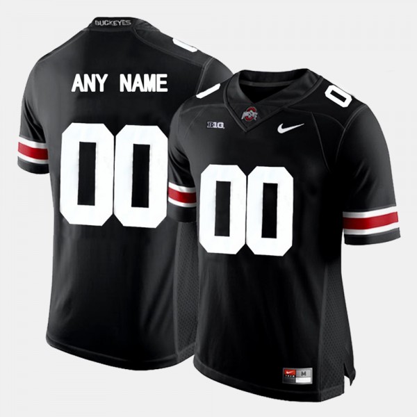 Ohio State Buckeyes #00 College Limited Football Men Custom Jersey - Black