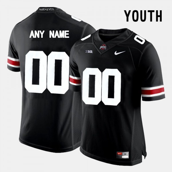 Ohio State Buckeyes #00 College Limited Football Youth Custom Jersey - Black