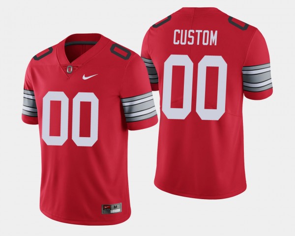 Ohio State Buckeyes #00 For Men 2018 Spring Game Limited Custom Jerseys - Scarlet